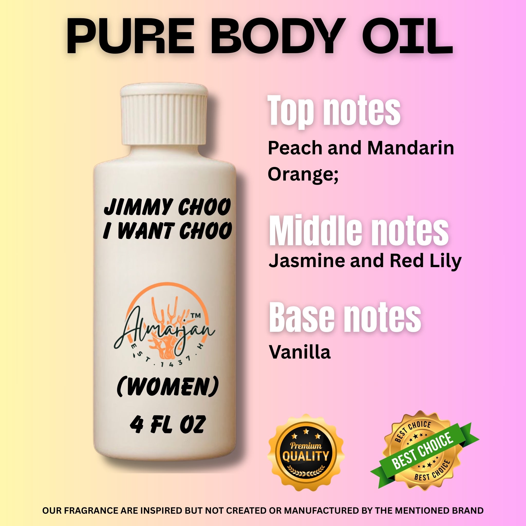 I want choo Jimmy Choo type Body oil