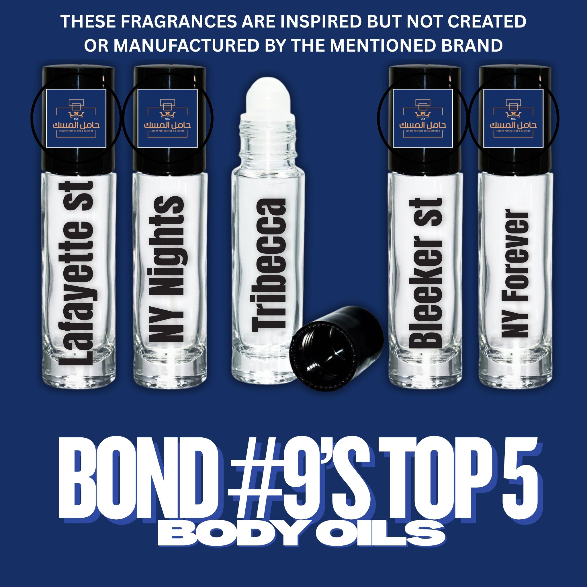 Bond9’s type top 5 body oils travel size