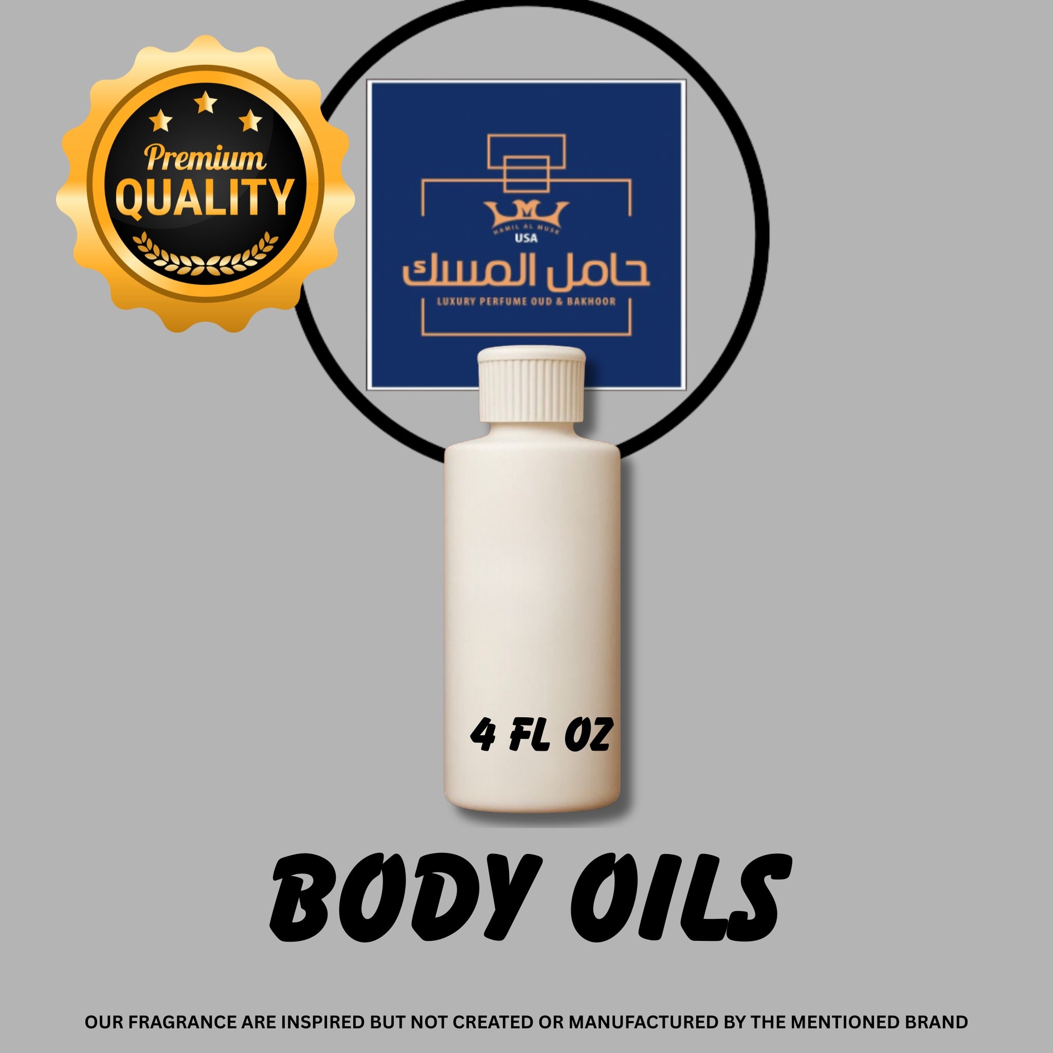 4 oz plastic bottle Body oils