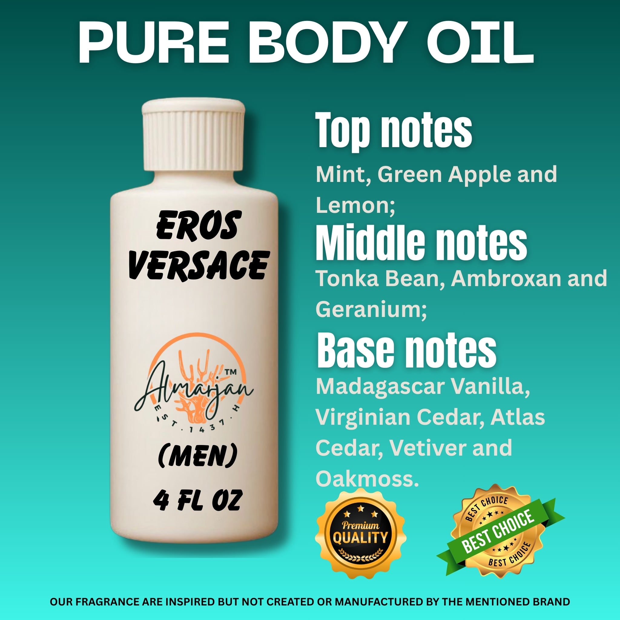 Eros Versace type Body oil