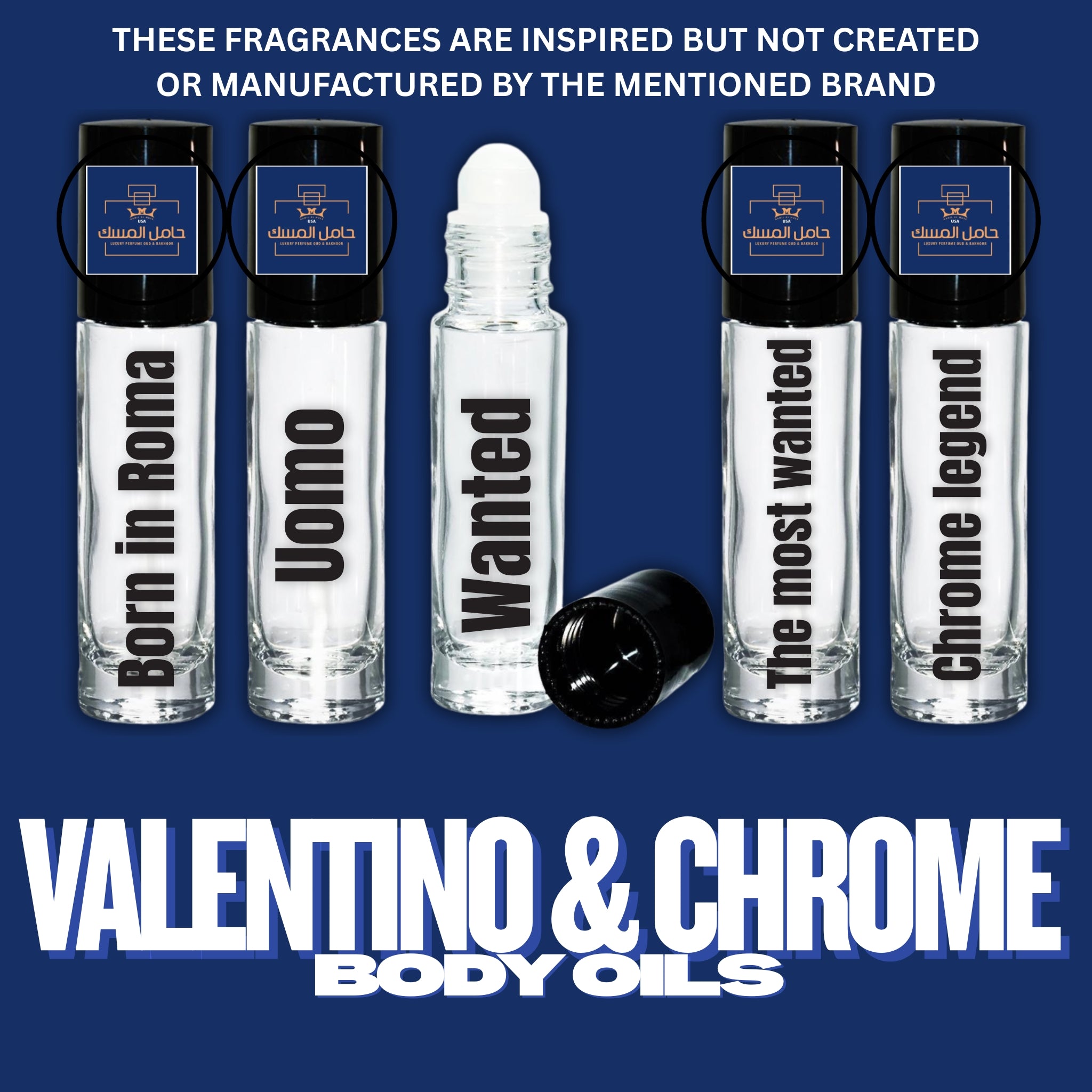 Valentino & Chrome’s type top 5 body oils travel size