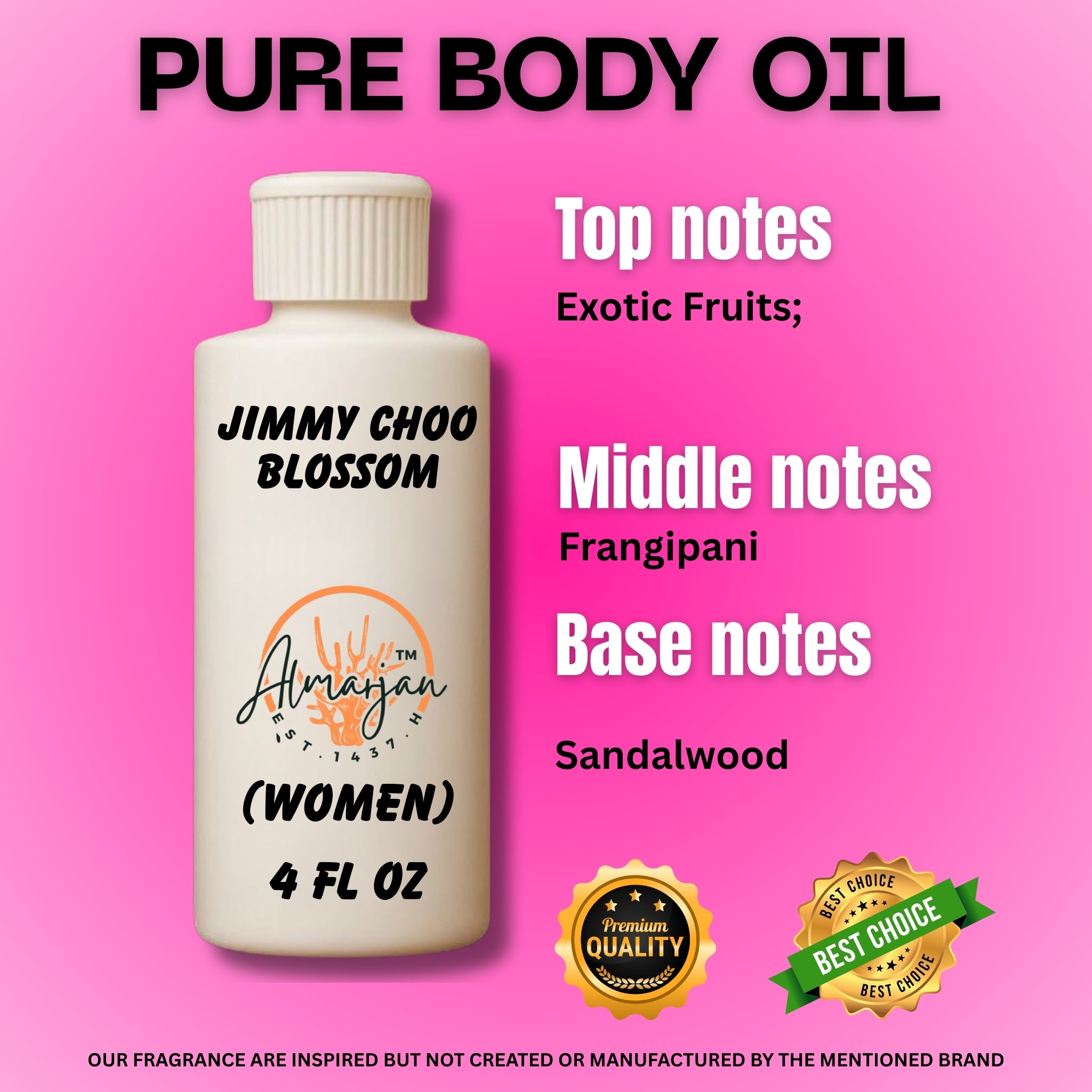 Blossom Jimmy Choo type Body oil