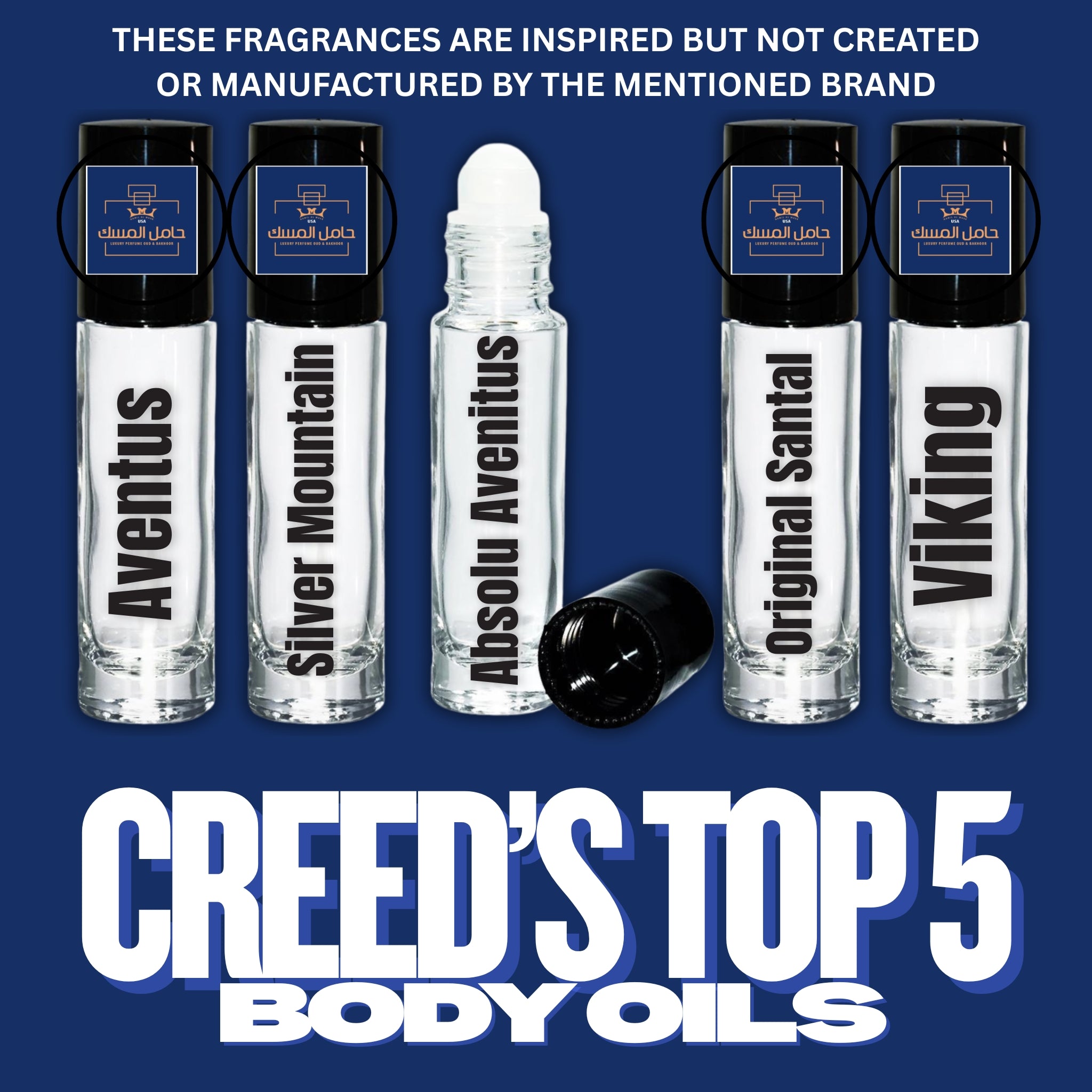 Creed’s type top 5 body oils travel size