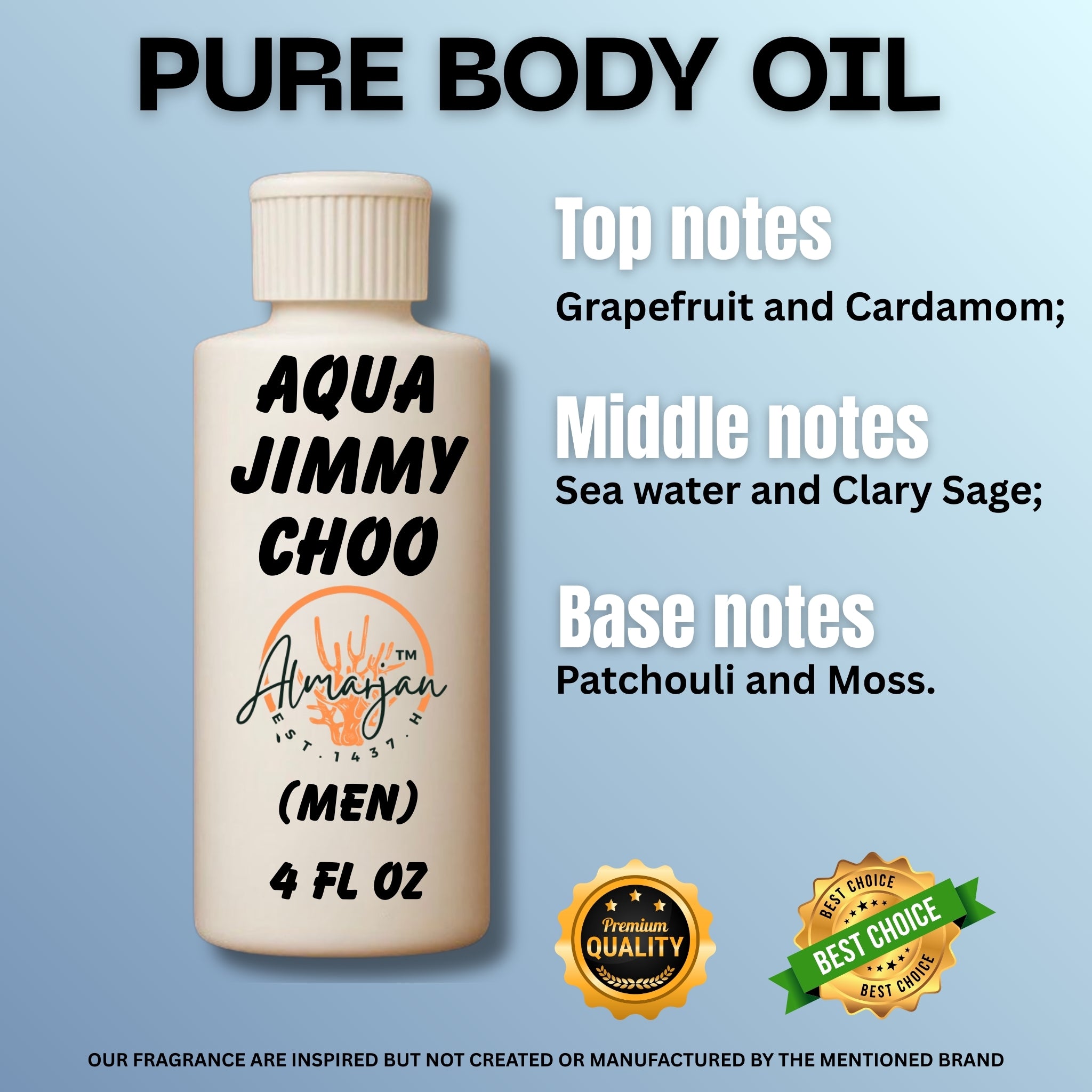 Aqua Jimmy Choo type Body Oil