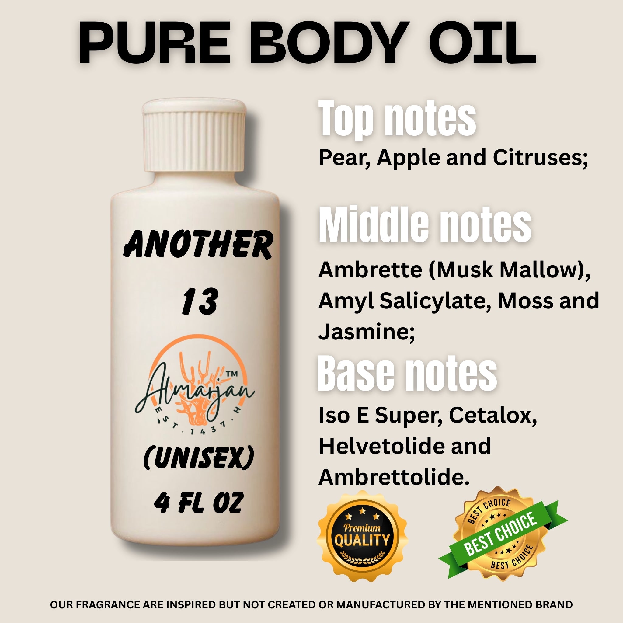 Another 13 type Body oil