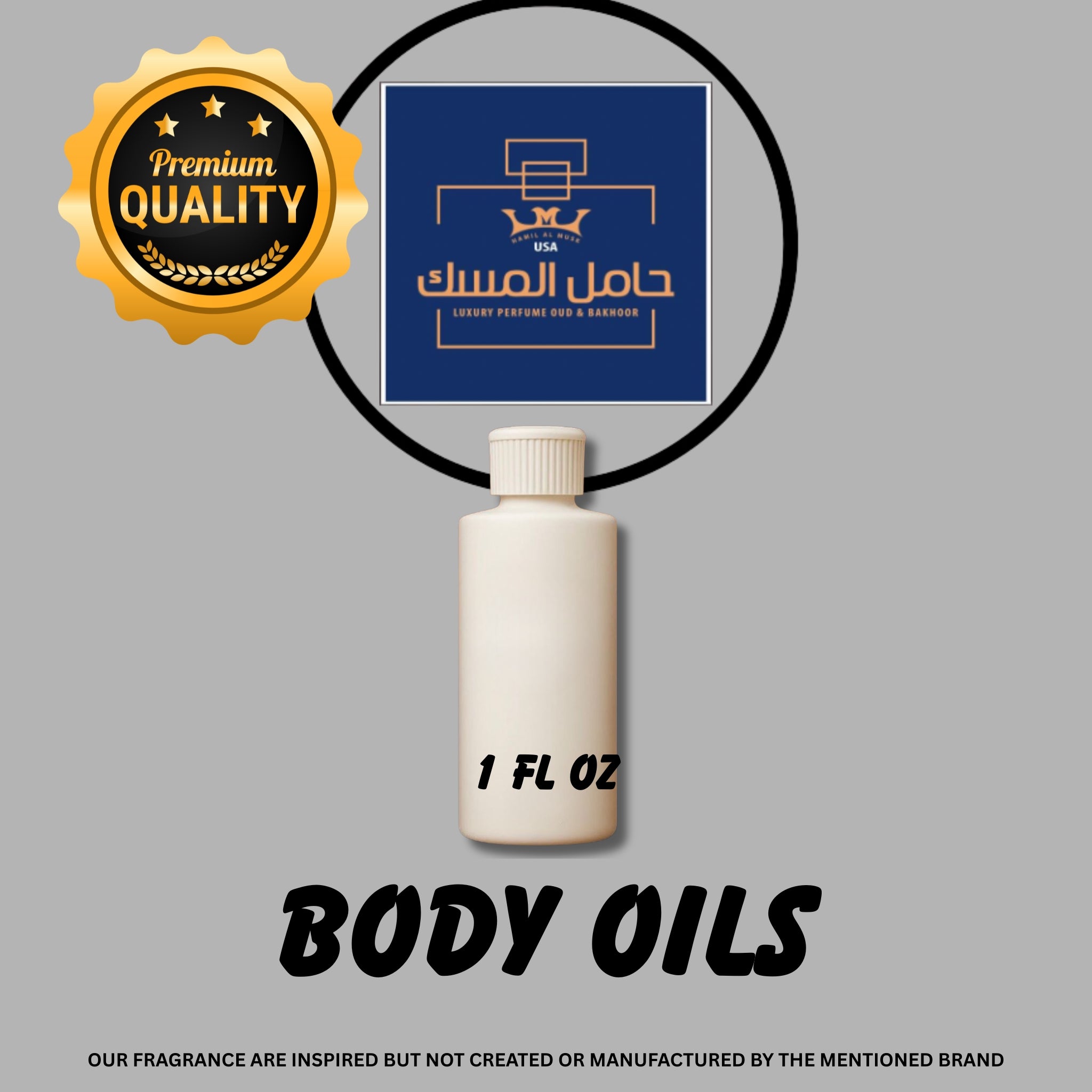 1 oz plastic bottle Body oils