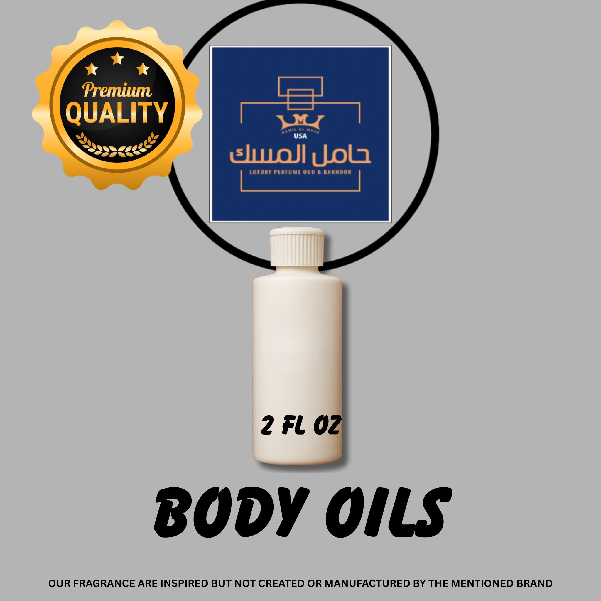 2 oz plastic bottle Body oils