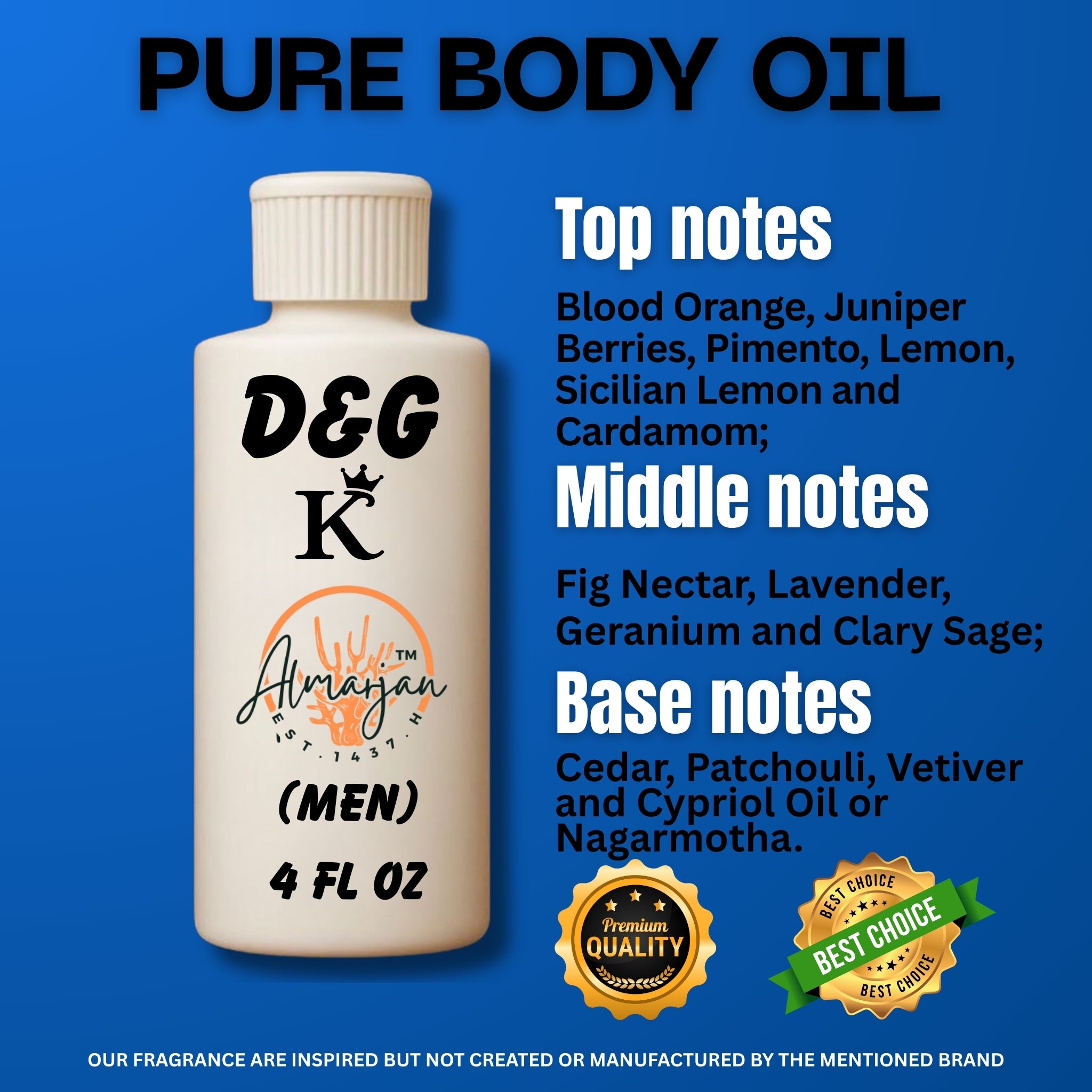 D&G K type Body oil