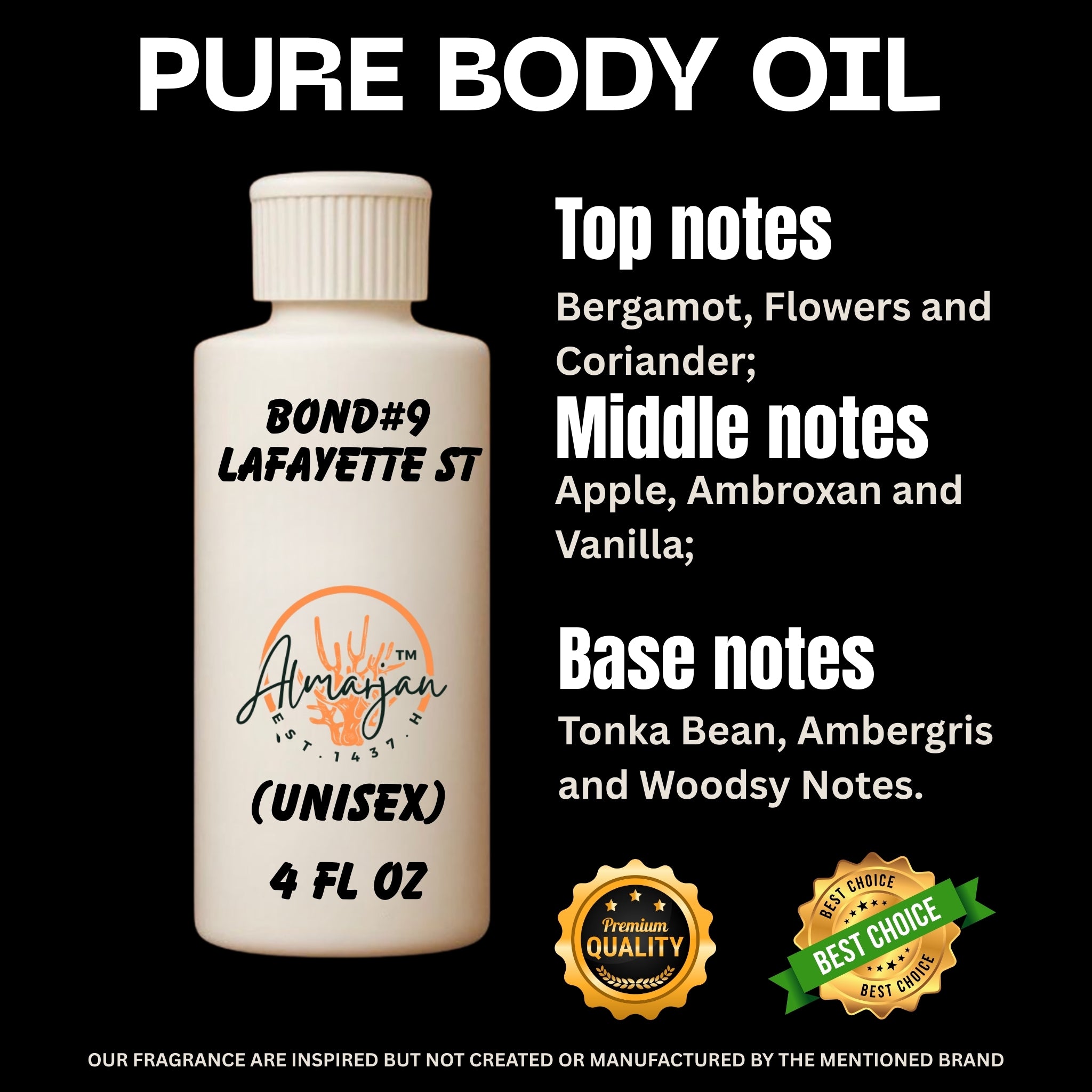 Bond9 Lafayette st type Body oil