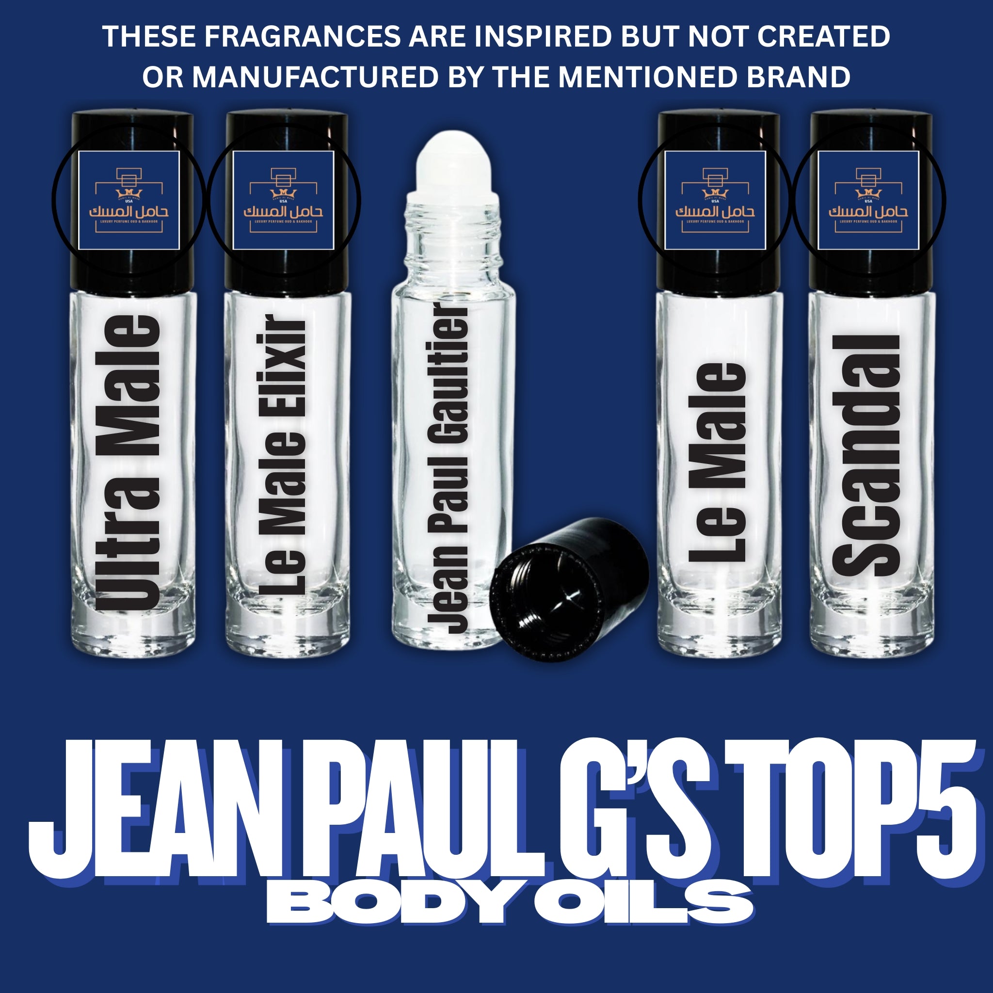 Jean Paul G’s type top 5 body oils travel size