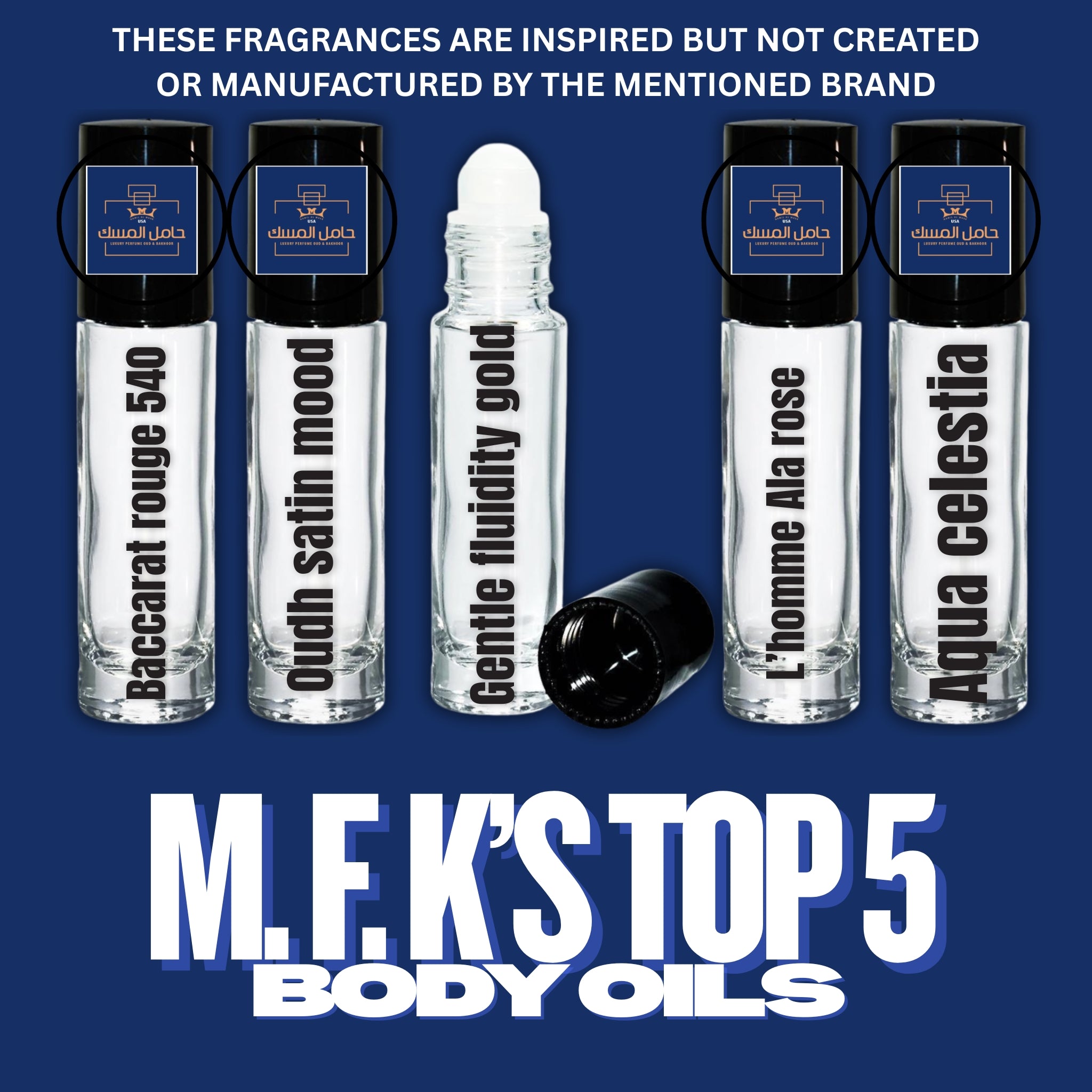 MFK’s type top 5 body oils travel size